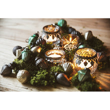 Lade das Bild in den Galerie-Viewer, 16er Set Weihnachtsbaumkugeln klein 3,5 cm Antik Silber Vintage Christbaumschmuck Weihnachtsdeko