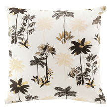 Lade das Bild in den Galerie-Viewer, Dekokissen Palmen Beige Schwarz Gold
