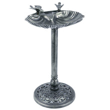 Lade das Bild in den Galerie-Viewer, Vogeltränke Kuststoff grau