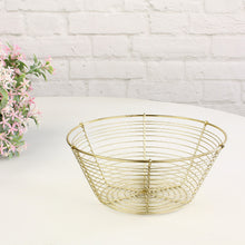Lade das Bild in den Galerie-Viewer, Dekokorb Metall Gold