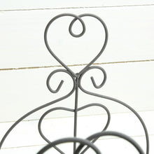 Lade das Bild in den Galerie-Viewer, 2er Set Wandkorb Metall Grau Landhaus Dekokorb Korbset