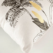 Lade das Bild in den Galerie-Viewer, Dekokissen Palmen Beige Schwarz Gold