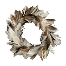 Lade das Bild in den Galerie-Viewer, Federkranz Braun Taupe vers. Größen Dekokranz Osterkranz Kranz Deko Ostern