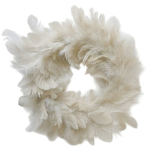 Lade das Bild in den Galerie-Viewer, Federkranz Taupe 25 cm Dekokranz Osterdeko Deko Ostern Kranz