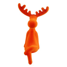 Lade das Bild in den Galerie-Viewer, Kantenhocker Rentier Fuchsia, Grau, Orange oder Pink 20 cm modern Dekorentier Weihnachtsdekoration Dekoration Weihnachten