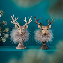 Lade das Bild in den Galerie-Viewer, Hirschkopf Braun Büste 18 cm Dekohirsch Hirsch Deko Dekofigur