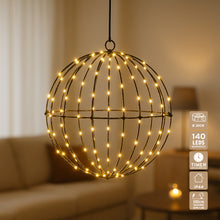 Lade das Bild in den Galerie-Viewer, LED Leuchtkugel zum hängen oder stellen 20 cm 30 cm od. 50 cm Dekoleuchte Weihnachten Kugel
