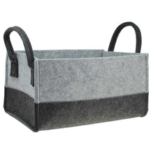 Lade das Bild in den Galerie-Viewer, Filzkorb rechteckig modern verschiede Größen oder im Set