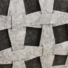 Lade das Bild in den Galerie-Viewer, 3er Set Filzkorb Hell-Dunkelgrau