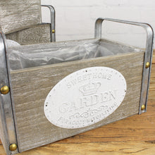 Lade das Bild in den Galerie-Viewer, Pflanzkiste Pfalntkübel Vintage grau 3er Set