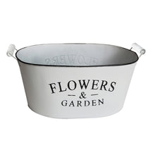 Lade das Bild in den Galerie-Viewer, Pflanztopf Zink Flowers & Garden Weiß vers. Größen