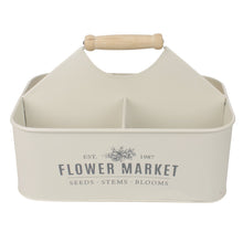 Lade das Bild in den Galerie-Viewer, Pflanzkasten Dekokorb Metall Anthrazit Creme Beige od. Mint 30 cm Tragekorb