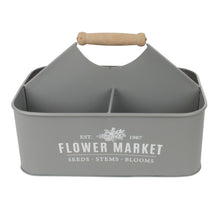 Lade das Bild in den Galerie-Viewer, Pflanzkasten Dekokorb Metall Anthrazit Creme Beige od. Mint 30 cm Tragekorb