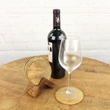 Lade das Bild in den Galerie-Viewer, Untersetzer Mangolholz mit Halter 6 Stück