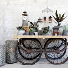 Lade das Bild in den Galerie-Viewer, Laterne Metall Grau