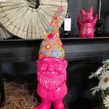 Lade das Bild in den Galerie-Viewer, Gartenzwerg Pink oder Grün modern 30cm Dekozwerg Zwerg Gartendeko Dekofigur