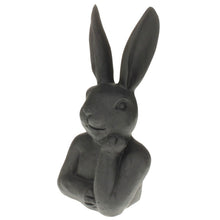 Lade das Bild in den Galerie-Viewer, Hasenbüste Schwarz Matt modern Dekohase Osterhase Hase Ostern Dekofigur