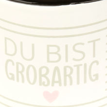 Lade das Bild in den Galerie-Viewer, Tasse Metall Weiß mit Spruch