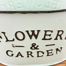 Lade das Bild in den Galerie-Viewer, 2er Set Pflanztopf Zink Flowers & Garden Mintgrün