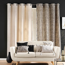 Lade das Bild in den Galerie-Viewer, Dekokissen Beige Schwarz 45 x 45 cm