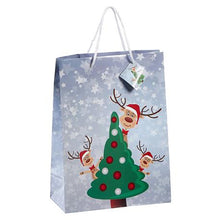 Lade das Bild in den Galerie-Viewer, 3er Set Geschenktüte Rentiere Papier