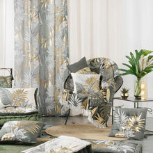 Lade das Bild in den Galerie-Viewer, Dekokissen Blätter Grün Gold vers. Größen