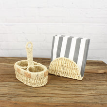 Lade das Bild in den Galerie-Viewer, Tischset Menagenkorb und Serviettenhalter Tischdeko Servietten Halter Menagere modern
