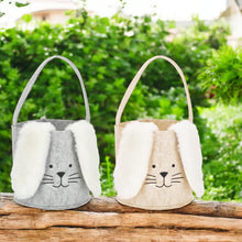 Lade das Bild in den Galerie-Viewer, 2er Set Geschenkkorb Ostern Hase Filz Osterkorb Osternest Filzkorb Osterhase