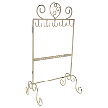 Lade das Bild in den Galerie-Viewer, Schmuckständer Altweiß Shabby Chic Schmuckhalter Schmuckorganizer Weiß Landhaus