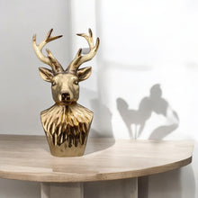 Lade das Bild in den Galerie-Viewer, Hirsch Büste Schwarz 34 cm