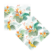 Lade das Bild in den Galerie-Viewer, 40er Set Cocktailservietten bunt Paradiesvögel