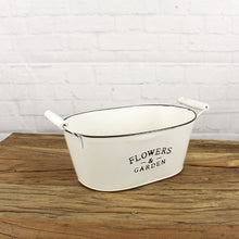 Lade das Bild in den Galerie-Viewer, Pflanztopf Zink Flowers & Garden Weiß vers. Größen