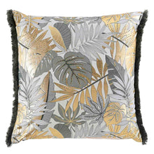 Lade das Bild in den Galerie-Viewer, Dekokissen Blätter Grün Gold vers. Größen