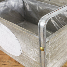 Lade das Bild in den Galerie-Viewer, Pflanzkiste Pfalntkübel Vintage grau 3er Set