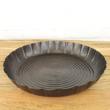 Lade das Bild in den Galerie-Viewer, Dekotablett Metall Schwarz 34 cm