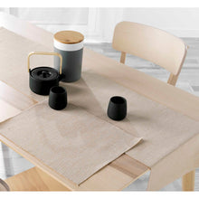 Lade das Bild in den Galerie-Viewer, Tischläufer Jute Hellbraun 140 x 35 cm Tischdecke natur beige