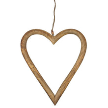 Lade das Bild in den Galerie-Viewer, 3er Holzherz Braun zum hängen Dekoherz Holz Holzdekoration Landhaus