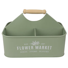 Lade das Bild in den Galerie-Viewer, Pflanzkasten Dekokorb Metall Anthrazit Creme Beige od. Mint 30 cm Tragekorb