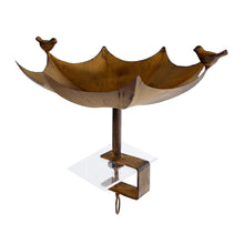 Lade das Bild in den Galerie-Viewer, Vogeltränke Tischbefestigung Metall Braun