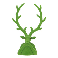Lade das Bild in den Galerie-Viewer, Dekobüste Hirsch 30 cm modern Kunststoff beflockt Dekohirsch Büste Dekofigur