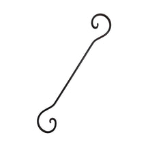 Lade das Bild in den Galerie-Viewer, 2er Set Dekohaken Metall Braun S-Form geschwungen