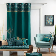 Lade das Bild in den Galerie-Viewer, Dekokissen Dunkelgrün Gold 40 x 40 cm