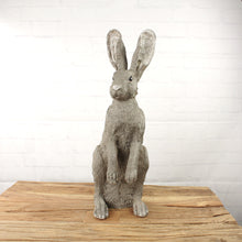 Lade das Bild in den Galerie-Viewer, XXL Osterhase Dekohase Grau 52 cm Hase Osterdeko Dekoration Ostern