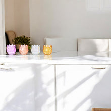 Lade das Bild in den Galerie-Viewer, 4er Set Windlicht Glas Tulpe Dekowindlicht Glaswindlicht Teelichthalter