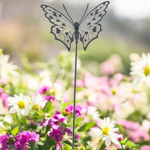Lade das Bild in den Galerie-Viewer, 2er Set Dekostecker Schmetterling Schwarz Metall