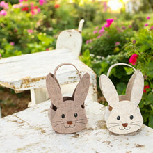 Lade das Bild in den Galerie-Viewer, 2er Set Ostergeschenkkörbe Filz Hasen Osterkorb Geschenkkorb Ostern Dekoration Filzkörbchen