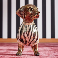 Lade das Bild in den Galerie-Viewer, Dekofigur Dackel Bodo 40 cm Braun Gold Modern Dekodackel Dackelfigur Hundefigur Hund Deko