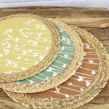 Lade das Bild in den Galerie-Viewer, 6er Set Platzset rund Terracotta