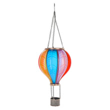 Lade das Bild in den Galerie-Viewer, Solar Heißluftballob 62 cm bunt 24 LED Dekolampe Garten Outdoor Leuchte Ballon