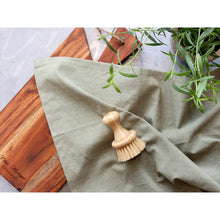 Lade das Bild in den Galerie-Viewer, 2er Set Geschirrtuch Baumwolle Slub Grün oder Honig